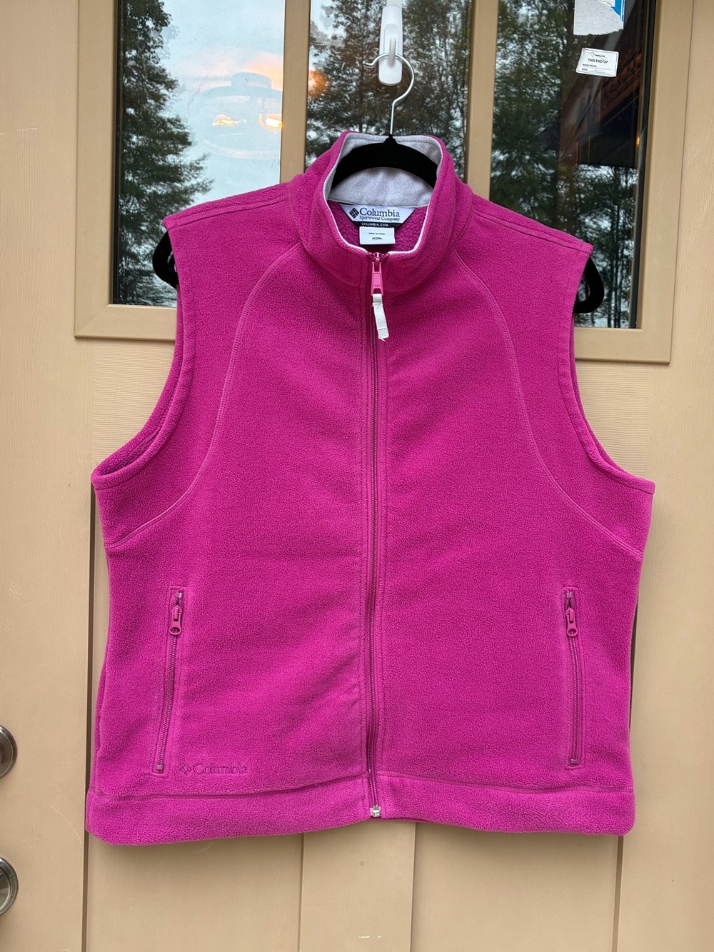 Columbia Fleece Vest Pink Women's XL